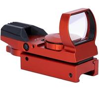 Red & Green Dot Sight Tactical Reflex Rifle Scope Adjustable Reticle (4 Styles) with 20mm Weaver Mount Rails(Red)