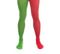 Bristol Novelty BA043 Elf Tights Fancy Dress Accessory, Womens, Green/Red, One Size