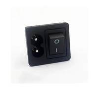 Red Green Rocker Switch Pure Copper AC Power Socket Card Type Fused Inlet Switch Connector Plug Charging Connectors 2 in 1 IDGTTLDF(3)
