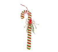 Red Green Striped Candy Canes Decoration Sturdy Hanging Ornament For Christmas Tree Door Window Party Supplies Christmas Decors