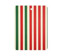 Red Green Striped Pattern Car Air Freshener Hanging Square | Ocean Long Lasting Paper Scent for Car Home Lightweight Easy To Hang