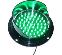 Red Green Traffic Signals Signs Light - LED Traffic Stop Lighting, Industrial Warning Lights for Road, Toll Station, Residential Gate, Teaching Decor(Green,100mm-12v)