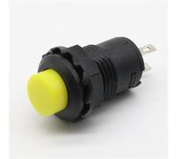 Red Green Yellow Black White Blue 12MM Self Return Momentary Push Button Switch 10Pcs(Yellow)