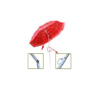 (Red) Greenbay Hawaiian Parasol Beach Parasol Patio Garden Umbrella Sun Shade Tilting