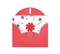 Red Greeting Card YYHWHJDE Eight-way rotating flower Picture Perfect for Valentine's Day, Wedding Anniversary & Party Invitations