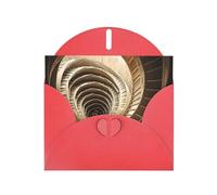 Red Greeting Card YYHWHJDE Rotating Portrait Picture Perfect for Valentine's Day, Wedding Anniversary & Party Invitations
