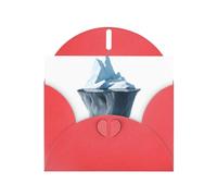 Red Greeting Card YYHWHJDE The tip of the iceberg Picture Perfect for Valentine's Day, Wedding Anniversary & Party Invitations