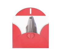 Red Greeting Card YYHWHJDE Wandering Soul Picture Perfect for Valentine's Day, Wedding Anniversary & Party Invitations