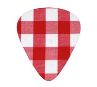 Red Grid Thin Line Guitar Picks Plectrums For Guitar Bass 12 Pack