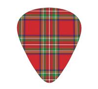 Red Grid Thin Line Guitar Picks Plectrums For Guitar Bass 12 Pack