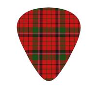 Red Grid Thin Line Guitar Picks Plectrums For Guitar Bass 12 Pack