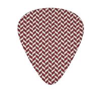 Red Grid Thin Line Guitar Picks Plectrums For Guitar Bass 12 Pack