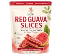 Red Guava Slices, 250g Soft Dried Guava Fruit Snack, Lightly Sweetened Chewy Tropical Fruit Slices, Dried Guava Snack for Sweet Cravings, Chewy Alternative to Freeze Dried Guava & Guava Chips (1)