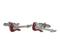Red Guitar Shirt Cufflinks Presented in a GS Cufflink Box