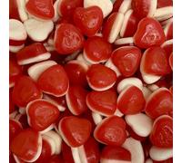 Red Gummy Hearts 2kg Share Bag by The Gourmet Sweet Company