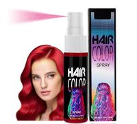 Red Hair Colour Spray, Temporary Coloured Hairspray, Washable One Time Hair Dye Spray Instant Styling for Kids Adults for Party Fancy Dress Cosplay Halloween Christmas,Fast Dyeing