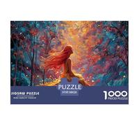 Red-haired Girl 1000 Piece Sturdy Cardboard Jigsaw Puzzles Beautiful Dreaming Unique Challenging Creative Game Jigsaws As Home Decoration38x26cm/1000pcs