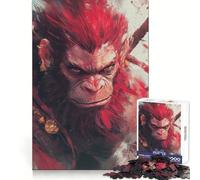 Red-Haired Monkey Warrior 1000 Piece Jigsaw Puzzles for Adults Jigsaw Recall Boost Mental Relax Smooth Cut Birthday Gift (38x26cm)
