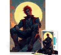 Red-Haired Warrior Jigsaw Puzzle for Teenagers 1000 Pieces Boost Memory Relaxing Fun Premium Cut Stylish Gift (50x75cm)