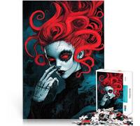 Red-haired witch~Puzzles for Adults 1000 Piece Educational Games Home Decoration is ideal as a gift for the whole family 38x26cm