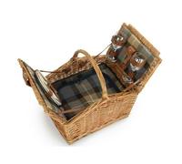 Red Hamper 2 Person Ravenstor Slope-Sided Fitted Wicker Picnic Basket - 2 Person