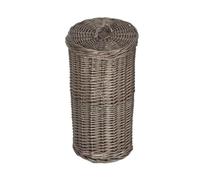 Wicker 3 Toilet Roll Holder Round Holder Red Hamper Brown One Size