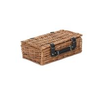 Red Hamper 34cm Split Willow Wicker Packaging Basket - Brown
