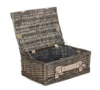 Red Hamper 35cm Antique Wash Split Willow Wicker Basket - Antique Wash