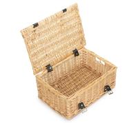 Red Hamper 36cm Unlined Buff Wicker Empty Picnic Basket in Brown Red Hamper Brown