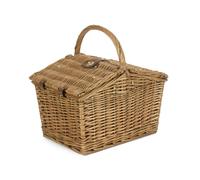 Red Hamper 40cm Slope-Sided Light Steamed Wicker Picnic Basket