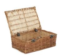 Red Hamper 40cm Split Willow Wicker Rectangular Gift Basket - Brown - Wicker - 1