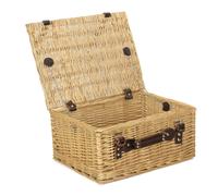 Red Hamper 41cm Buff Willow Wicker Picnic Basket - Brown