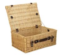 Red Hamper 46cm Buff Willow Wicker Picnic Basket - Brown