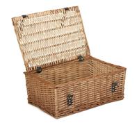 Red Hamper 46cm Large Wicker Packaging Basket - Brown