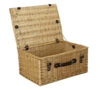 Red Hamper 51cm Buff Willow Wicker Picnic Basket - Brown