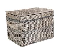 Red Hamper 58cm Unlined Antique Wash Wicker Storage Basket, Brown, One Size