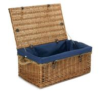 Red Hamper 61cm Double Steamed Rope Handled Trunk with White Lining - Blue
