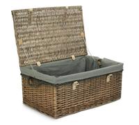 Red Hamper 62cm Antique Wash Picnic Basket - Grey