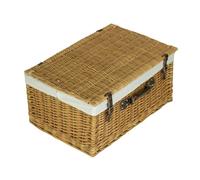 Red Hamper 62cm Buff Willow Wicker Picnic Basket - White