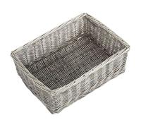 Red Hamper Antique Wash Finish Wicker Tray - Medium