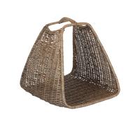 Red Hamper Antique Wash Willow Log Basket Cradle