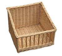 Wicker Bakers Display Tray Red Hamper Brown One Size