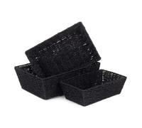 Red Hamper Black Paper Rope Display Tray - Set of 3