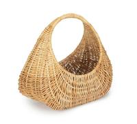 Red Hamper Buff Willow Gondola Wicker Shopping Basket