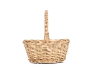 Red Hamper C003 Wicker Shopping Basket Mini Oval Shopper