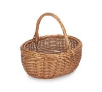 Red Hamper C044 Wicker Shopping Basket Small Deluxe Shopper