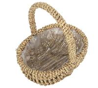 Red Hamper C112 Seagrass Small Seagrass Plastic Lined Shopping Basket
