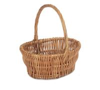 Red Hamper C113/2 Wicker Large Double Steamed Vertical Weave Shopping Basket