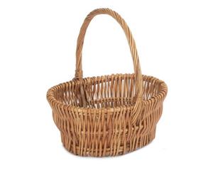 Red Hamper C113/2 Wicker Large Double Steamed Vertical Weave Shopping Basket