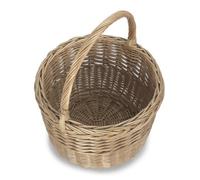 Red Hamper C118 Antique Wash Wicker Round Orchard Shopping Basket